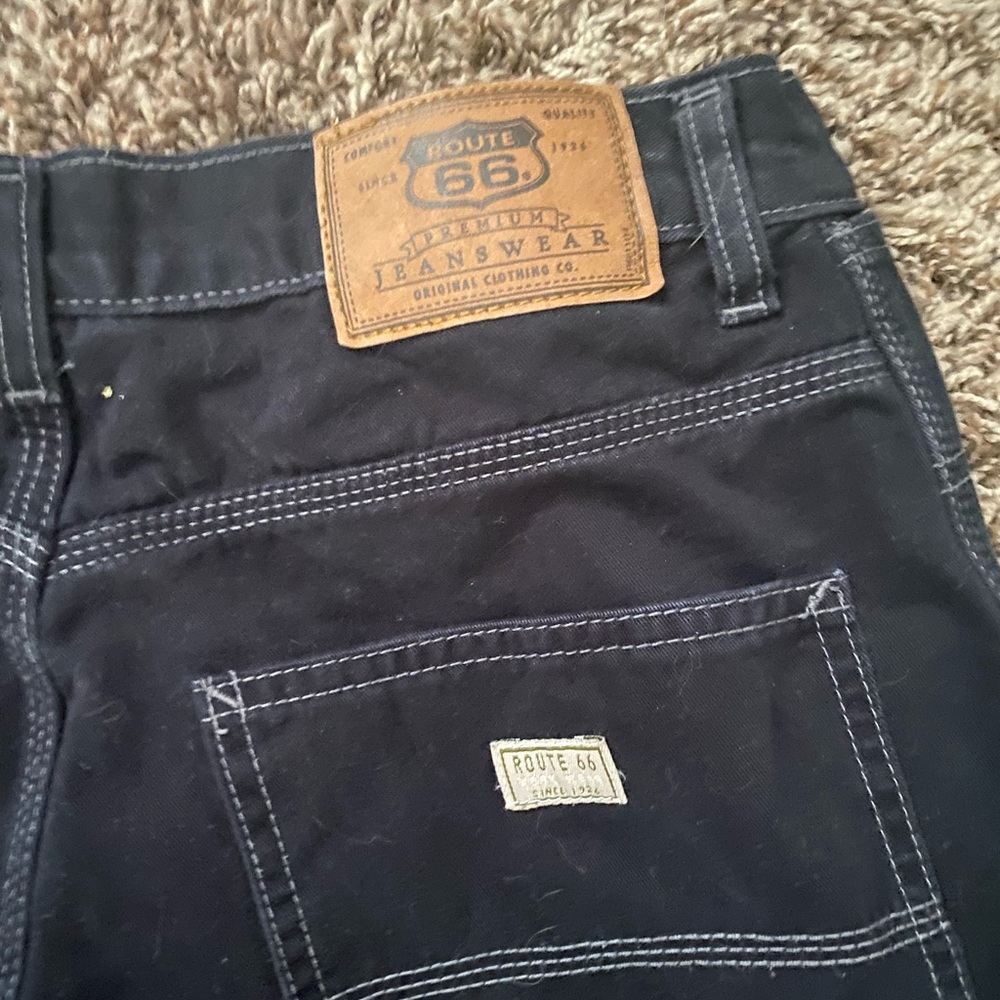 Black Route 66 High Waisted Cargo Style Pants Size 9/10